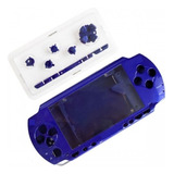 Carcasa Compatible Con Psp 1000 Azul Con Botones