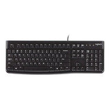 Teclado Com Fio Qwerty Padrão Brasil Preto K120 Logitech