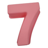 Forma Silicone Para Bolo Em Formato De Números -mêsversario Cor Rosa-7