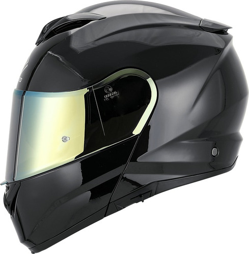 Casco Abatible Faseed Fs-908 Negro Brillo