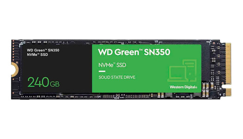 Ssd M.2 240gb Wd Green Pc Sn350 Leit: 2400mb/s Grav: 900mb/s