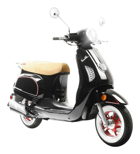 Moto Carabela Greaser 150 Scooter Negro