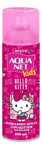 Aqua Net Spray Glitter Hello Kitty Cabello Y Cuerpo 200ml