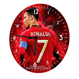 Reloj De Pared Cristal Cristiano Ronaldo Futbol Equipo 