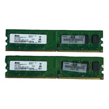 02 Memória 2gb Ddr2 800mhz Pc2-6400 Total 4gb Intel Amd