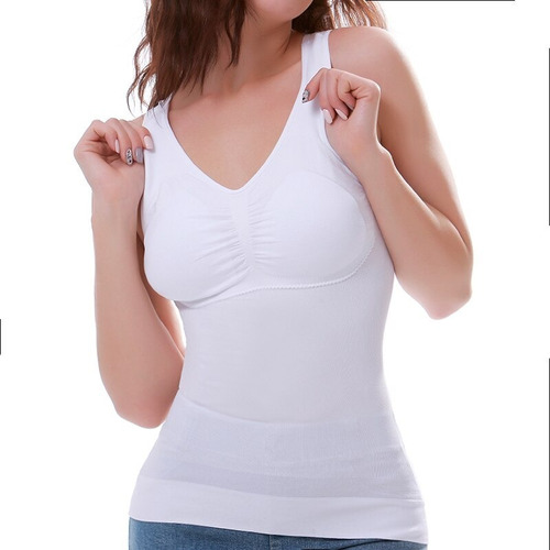 Pack X2 Camiseta Musculosa Reductora Mujer Modeladora Dama