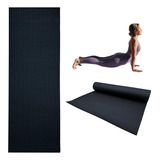 Tapete Yoga Pilates Fitness Antiderrapante Gym 6mm Espesor Color Negro