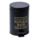 Tacho Cesto Basura 3l Baño Elegance Negro 2da Seleccion