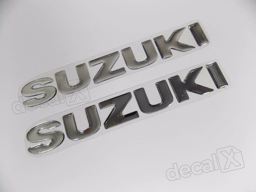 Emblema Resinado Tanque Suzuki Cromado Foto 4