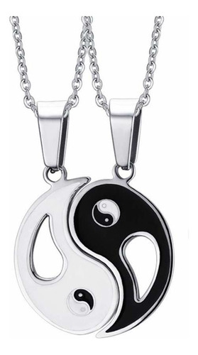 Newzenro 2 Piezas De Yin Yang Bff Collar Colgante Para Parej