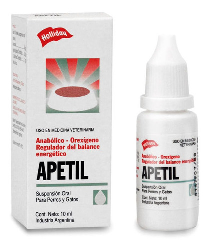 Holliday Anabolico Estimulante De Apetito Apetil 10ml Hollid