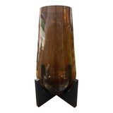 Vaso Luxo Planta Decorativa Natural Grande Suporte Madeira