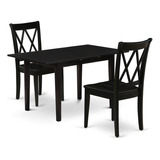 East West Furniture Nocl3-blk-w - Juego De Mesa De Comedor .