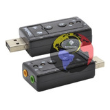 Tarjeta De Sonido Externa Usb 7.1 Adaptador Audio 5v 3d