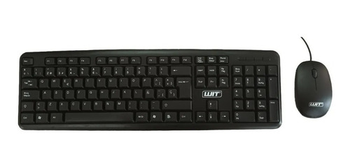 Combo Alambrico Teclado Usb Español Mouse Óptico 1000 Dpi