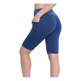 Leggings Elásticos Para Mujer, Fitness, Running, Bolsillos D