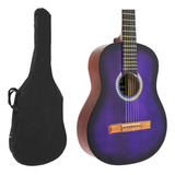 Guitarra Criolla Violeta Principiante Con Funda Incluida
