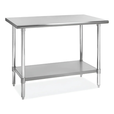 Mesa De Acero Inoxidable Isla 150x75x80 Marca Ferrinox | Meses sin interés