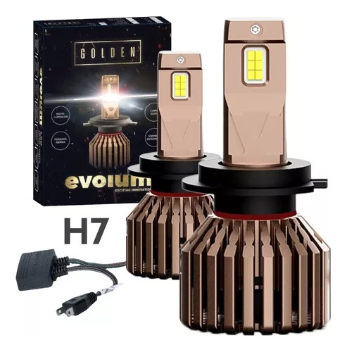 Kit Focos Led H7 Para Auto 22000lm Luces Blanca 60w 6500k