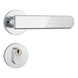 Fechadura Stam Roseta Redonda Cromada 803/21 Inox Externa