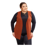 Colete Plus Size Trico Mousse