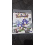 Jogo De Ps3 Sonic Generations Semi-novo Completo