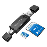 Adaptador De Lector De Tarjetas Sd De Memoria Usb 2.0/usb-c