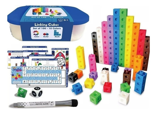 Learning Resources Juego De Actividades De Cubos Matemáticas