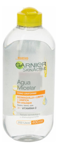 Agua Micelar Garnier Express Aclara Tono Uniforme × 400ml