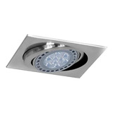 Spot Embutir De Ar111 Cuadrado Cardanico Platil 1 Luz Led 