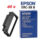 40 Cintas Original Epson Erc-38b Tmu-220 Tm-u230 En Caja