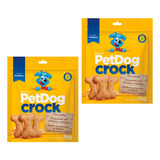 Biscoito Pet Dog Crock Kit 2 Uni 1kg