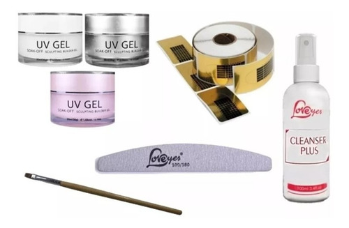 Kit Completo Costructor Uñas Gel / Uv Led Manicure