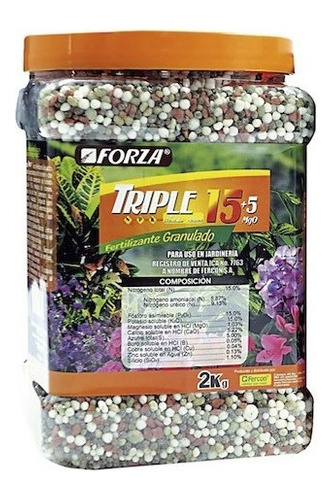 Fertilizante De Plantas Triple 15-15-15 Frasco X 2 Kilos