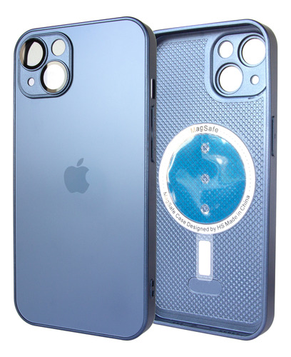 Capa Case Capinha Magsafe P/ iPhone 13 Ou 14 - Azul Marinho