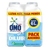  Detergente Liquido Para Diluir Omo 500ml Rinde 3lts Pack X2