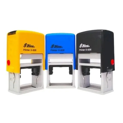 Sello Personalizado Automático Shiny S-826 Color De La Tinta Negro Color Del Exterior Al Azar Negra