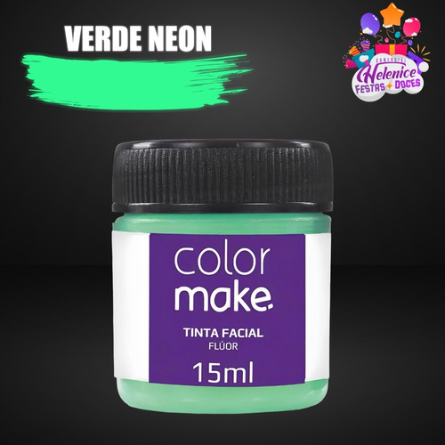 Kit 3 Tintas Neon Color Make Maquiagem Profissional Flúor 