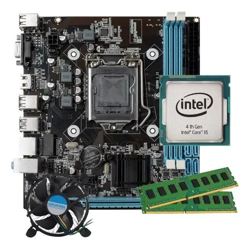 Kit Processador I5 4570 + Placa H81 1150 +16gb Ddr3 1600mhz 