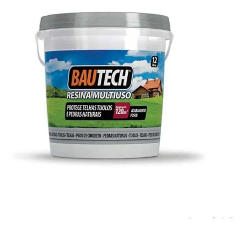 Bautech Resina Acrilica Multiuso 12l Fosco Incolor Base Água