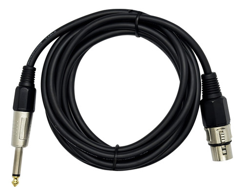 Tvs A10651 Cable Microfono Xlr A Plug Mono 3 Metros Canon