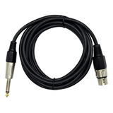 Tvs A10651 Cable Microfono Xlr A Plug Mono 3 Metros Canon