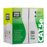 Cabo De Rede Furukawa Cat5e Cmx Soho Plus Preto 100m+25 Rj45