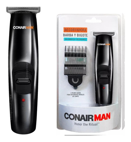 Recortadora Inalambrica Recargable Barba Y Bigote Conair