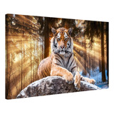 Quadro Decoração Grande Casa Tigre Jesus Divino Funcional 