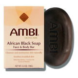 Ambi Barra Facial Y Corporal De Jabn Negro Africano, Limpia