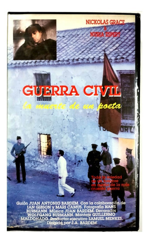 Guerra Civil La Muerte De Un Poeta Vhs Original 