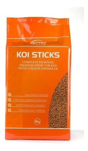 Pond Alimentación Alimento Premium Pettex Koi Sticks Naranja