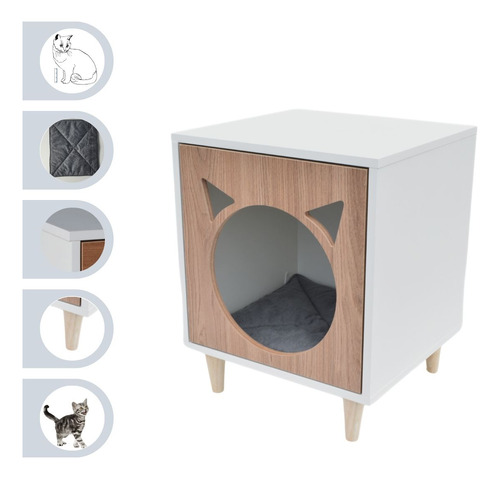 Casinha Cachorro E Gato Pet Mdf Modelo Mingau