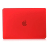 Kit Carcasa Rojo + Tapón Negro 5pcs Macbook Air M1 New 13